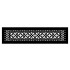 Reggio Registers Scroll Series 6" x 30" Grille with Mounting Holes Black Aluminum