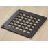Reggio Registers Grid Series 6" x 6" Floor Grille without Mounting Holes Black Steel