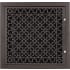 Reggio Registers Scroll Design 30 Inch by 20 Inch Grille with Mounting Holes Oil Rubbed Bronze Aluminum