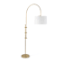 Regina Andrew Arc 84" Tall Gooseneck Floor Lamp Natural Brass