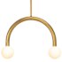 Regina Andrew Happy 2 Light 23" Wide LED Linear Pendant Natural Brass