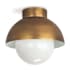 Regina Andrew Montreux 12" Wide Flush Mount Ceiling Fixture Natural Brass
