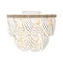 Regina Andrew Ombre 6 Light 24" Wide Semi-flush Ceiling Fixture White
