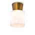 Regina Andrew Hazel 6" Wide LED Flush Mount Ceiling Fixture Natural Stone