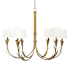 Regina Andrew River 6 Light 41" Wide Chandelier Antique Gold Leaf