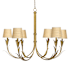 Regina Andrew River 6 Light 41" Wide Chandelier Antique Gold Leaf