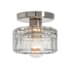Regina Andrew Bijoux 7" Wide Semi-flush Drum Ceiling Fixture Nickel