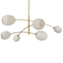 Regina Andrew Artemis 6 Light 59" Wide Linear Chandelier Natural Brass