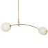 Regina Andrew Artemis 2 Light 47" Wide Linear Pendant Natural Brass