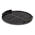 Regina Andrew Forte 18" Wide Leather Tray Round Black