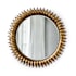 Regina Andrew Sun 29" Diameter Circular Beveled Steel Framed Accent Mirror Gold Leaf