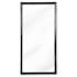 Regina Andrew Rectangle 24"W x 48"H Rectangular Flat Stainless Steel Framed Accent Mirror Blackened Steel