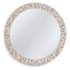 Regina Andrew Multitone 32" Diameter Circular Flat Bone Framed Accent Mirror Natural