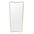 Regina Andrew Sonnet 28-1/2"W x 60"H Specialty Flat Medium Density Fiberboard (MDF) Framed Accent Mirror Gold Leaf