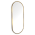 Regina Andrew Doris 21"W x 50"H Oval Flat Stainless Steel Framed Accent Mirror Natural Brass