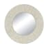 Regina Andrew Mirabelle 32" Diameter Circular Flat Bone Framed Accent Mirror Natural