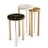 Regina Andrew Andres 13" Wide Hair on Hide Mixer Table - Set of 3 Brass