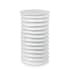 Regina Andrew Nabu 13" Wide Aluminum Table White