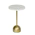 Regina Andrew Arthur 13" Wide Steel Table Natural Brass