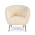 Regina Andrew Beretta 31" Sheepskin Chair White