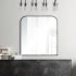 Ren Wil 38" W x 40" H Rectangular Framed Bathroom Mirror Matte Black