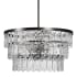 Ren Wil Solaris 4 Light 24" Wide LED Waterfall Chandelier Iron