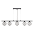 Ren Wil Chandra 5 Light 46" Wide LED Chandelier Matte Black