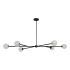 Ren Wil Endah 6 Light 27" Wide LED Sputnik Chandelier Matte Black