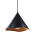Ren Wil Cinder 12" Wide LED Pendant Matte Black / Gold