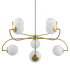 Ren Wil Rover 8 Light 36" Wide LED Sputnik Chandelier Satin Brass