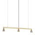 Ren Wil Linea 3 Light 42" Wide LED Linear Chandelier Champagne