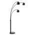 Ren Wil Folia 3 Light 87" Tall LED Tree Floor Lamp Matte Black