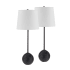 Ren Wil Bangor 27" Tall LED Buffet Lamp -Set of 2 Honed Black