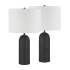 Ren Wil Augusta 25" Tall LED Buffet Lamp -Set of 2 Black