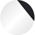 Ren Wil Aver 39-1/2" Diameter Circular Frameless Bathroom Mirror Black Veneer