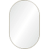 Ren Wil Beckah 26" W x 40" H Oval Bathroom Mirror Satin Brass