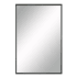Ren Wil Annalise 30" W x 45" H Rectangular Steel Framed Bathroom Mirror Matte Black