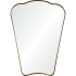 Ren Wil Indah 30" W x 40" H Arched Bathroom Mirror Antique Brass