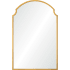 Ren Wil Christine 24" W x 36" H Arched Bathroom Mirror Gold