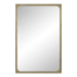 Ren Wil Sati 24" W x 36" H Rectangular Steel Framed Bathroom Mirror Burnished Brass