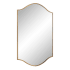 Ren Wil Florianne 24" W x 36" H Arched Steel Framed Bathroom Mirror Champagne