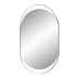 Ren Wil Ecru 26" W x 40" H Oval Framed Bathroom Mirror Satin Brass