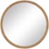 Ren Wil Noto 40" Diameter Circular Flat Wood Framed Accent Mirror Natural