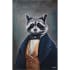 Ren Wil Tribec 47" x 30" Frameless Animals Painting Charcoal