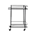Ren Wil Colton 26" Wide Marble Bar Cart Matte Black