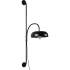 Ren Wil Draco 55" Tall LED Plug-In Wall Sconce Black