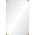 Ren Wil 24" W x 36" H Rectangular Bathroom Mirror Antique Brass