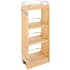 Rev-A-Shelf Wood Classics 6-1/2"W Soft Close Wall Cabinet Pull Out Cabinet Filler Organizer for 9" Cabinets Maple