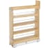 Rev-A-Shelf Wood Classics 6"W x 25-1/2"H Base Cabinet Pull Out Organizer with Soft Close and Bump to Open Servo Drive System Maple