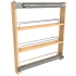 Rev-A-Shelf Wood Classics 3"W Base Cabinet Pull Out Organizer Add On Spice Rack Accessory for 448 BCSC Series Maple